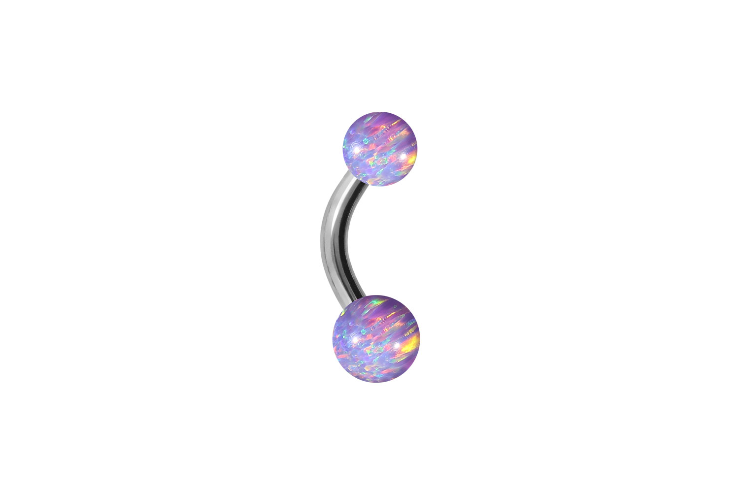 Chirurgenstahl Mini Bananabell Piercing SYNTHETISCHE OPALE
